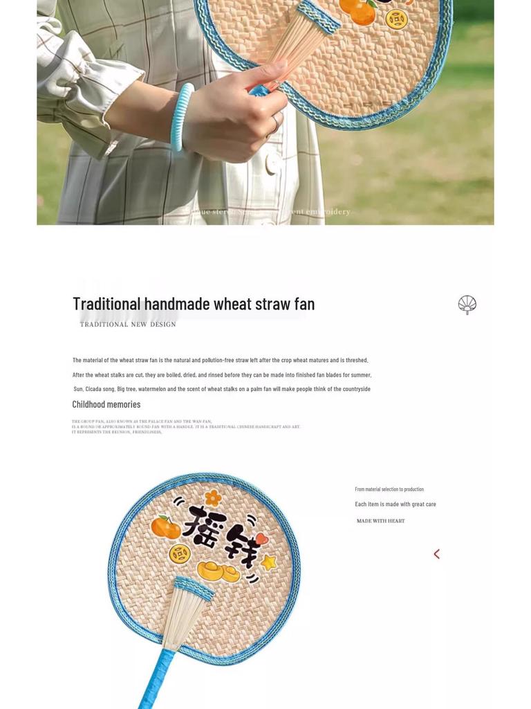 Altmodischer handgefertigter Geldpflanzenfächer