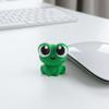 Desktop-Ornament, Figur in Form eines Frosches mit großen Augen, Einteilige Formgebung Heilender Frosch Skulptur für Zuhause Büro Schreibtisch Bücherregal