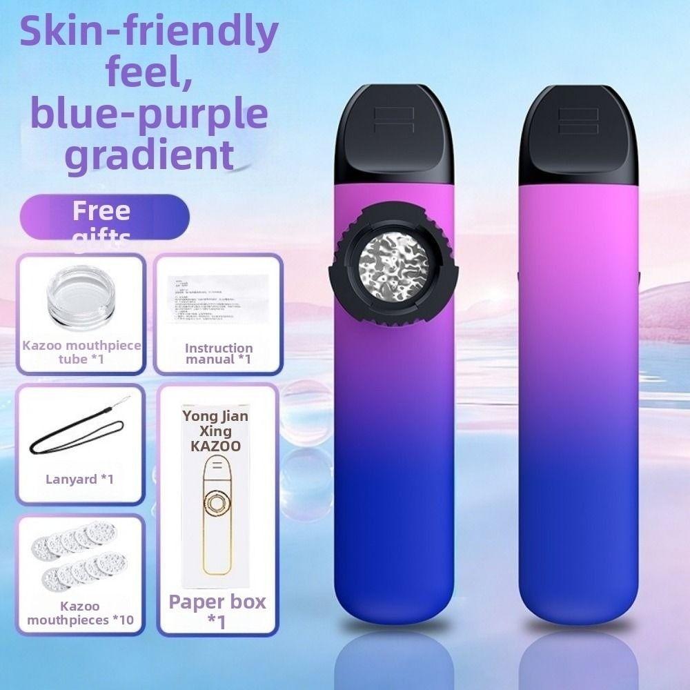 Easy To Learn Kazoo Flute Gradient Color Mouth Flute Accompaniment Kazoo Music Lover