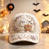 D print Halloween baseball cap women's spring and summer sunshade sun protection cap American style versatile fashion hat sun protection