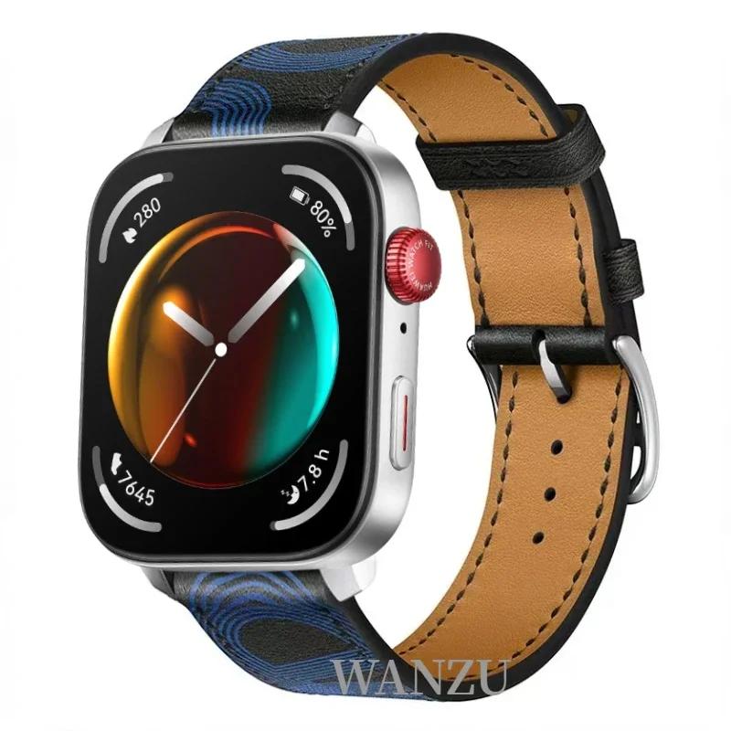 High-end Leather Strap For Huawei Watch Fit 5 Pro/4 Pro Sports Comfortable Breathable Bracelet Huawei Fit 5/4/3 Correa Accessory