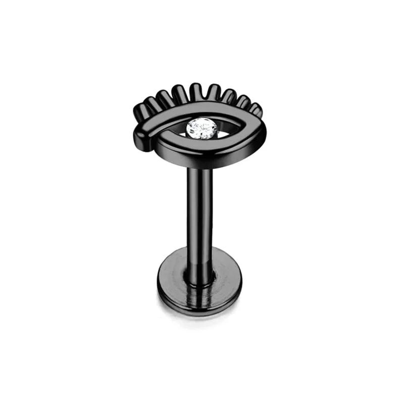 Bobisty 1pc Tragus Piercing Jewelry for Women Men Helix Cartilage Conch Earring Nose Stud Stainless Steel Medusa Labret Lip Ring