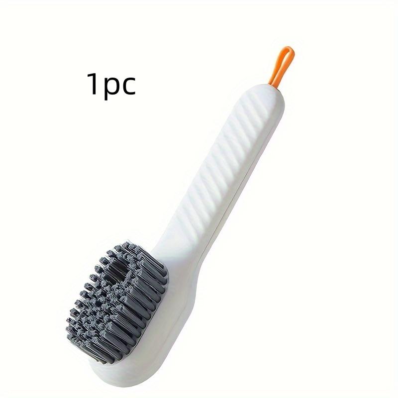 1pc/2pcs Multifunctional Liquid-Adding Brush, Press-Type Liquid-Discharging Soft-Bristled Shoe Cleaning Brush