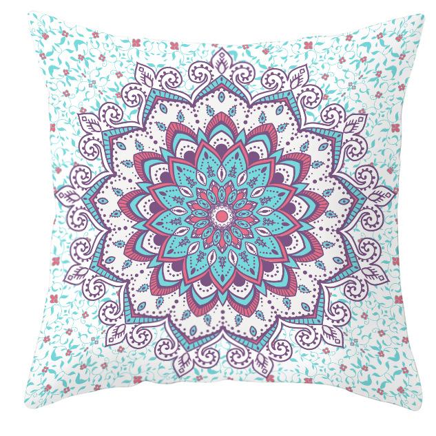 

Мандала Этнический Стиль Принт Бархатная Наволочка из Персиковой Кожи, Богемный Чехол для Домашней Подушки и Подушки 45*45cm
