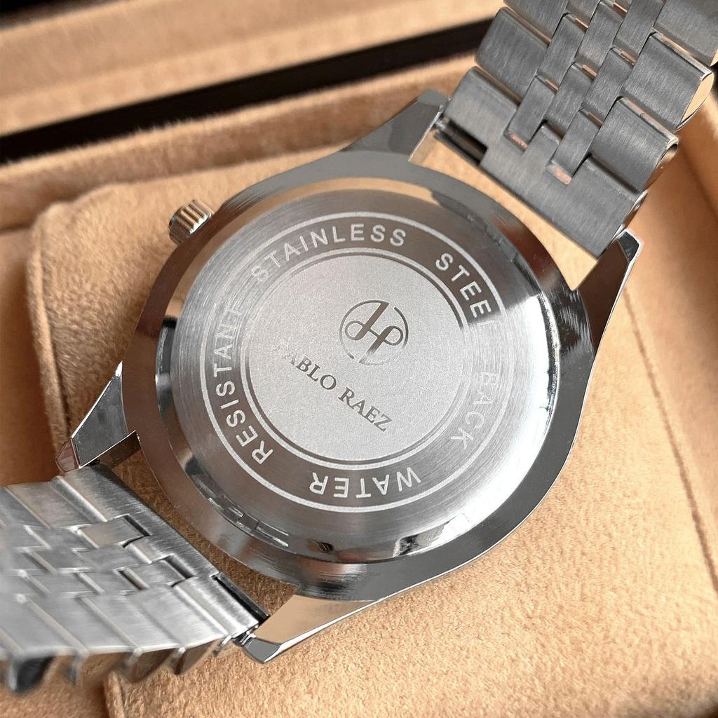 TOP Brand Men's Watch Business Calendar High quality Stainless Steel Watch Student Fashion Quartz Clock Watches Has Box