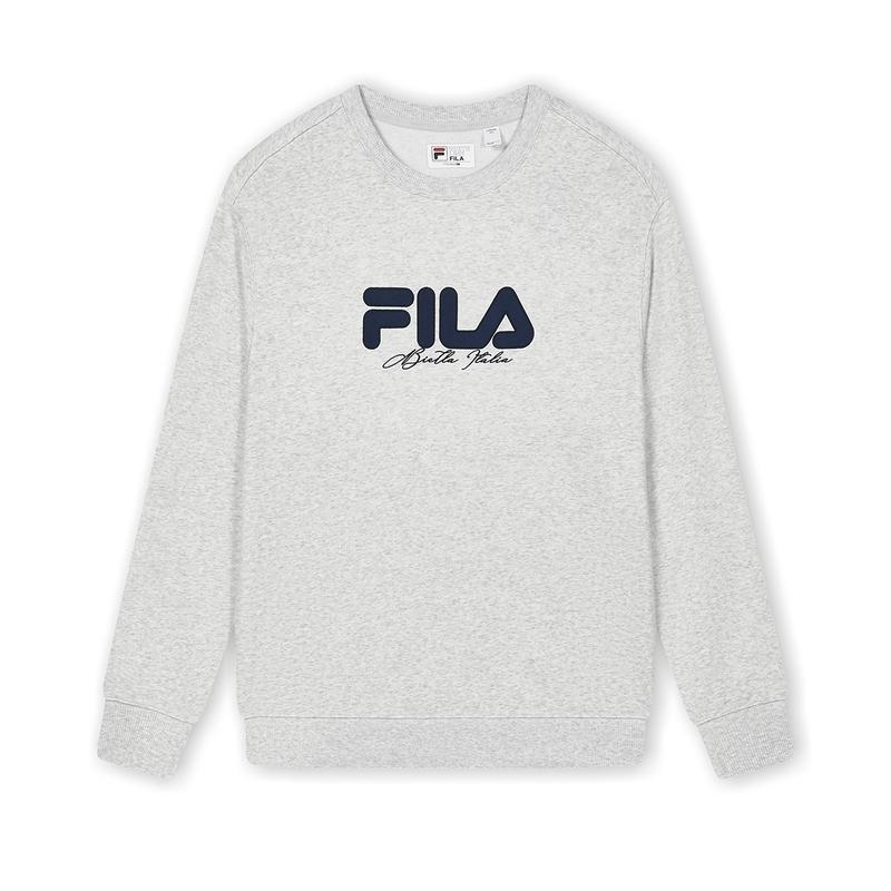 New FILA Sweatshirt Men's Moonlit Heather Gray F11U439204FMG