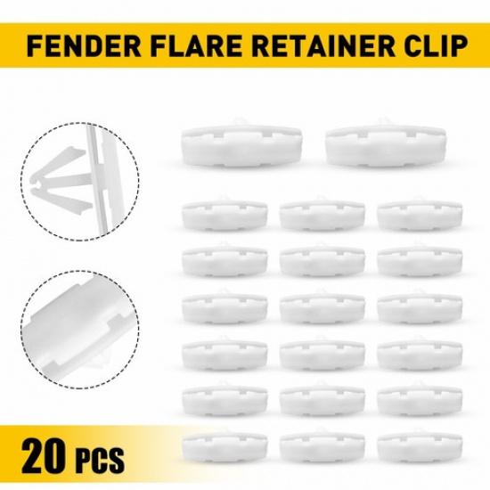 

20PCS Fender Hardware Flare Clips Mounting For 18-20 Jeep Wrangler JL Gladiator