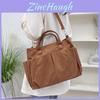 Corduroy Shoulder Tote Bag For Women Large Capacity With Zipper Closure For Daily Use