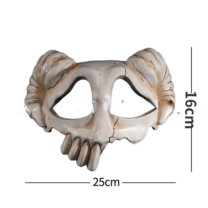 Bělidlo Neliel PU Maska Anime Antilopí Lebka Maska na Polovinu Obličeje Comic-Con Cosplay Doplňky Rekvizita Maškarní Halloweenská Párty Dárek