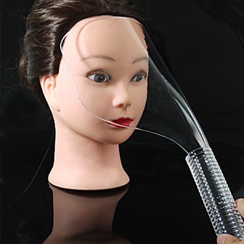 Průhledný obličejový štít pro kadeřnictví - Vysoce definovaný nástroj pro barbering a stříhání vlasů