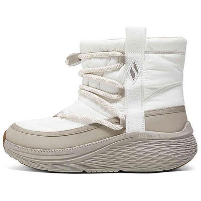 On-The-Go Comfortable Mid-Calf Snow Boots Women Boots White Gray 144367-WGY