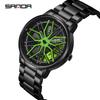 Sanda Meilleure Vente 1088 Montre pour Adolescent: Personnalisé, Cadran Rotatif 3D, Tendance, Quartz Étanche.