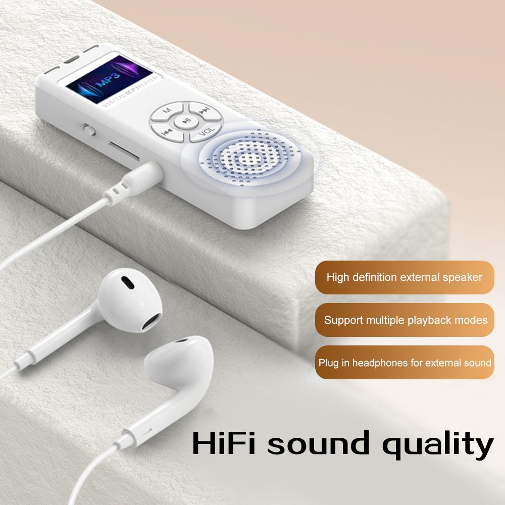 2025 New Digital Audio Voice Recorder LED Color Screen A-B Repeat Portable Recorder MP3 For Interview Business Support Up to 64G