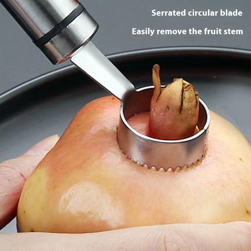 Doppelkopf Granatapfel-Fruchtschneider Multifunktionales Edelstahl Grapefruitmesser Orangenschäler Fruchtöffner Küchenwerkzeug