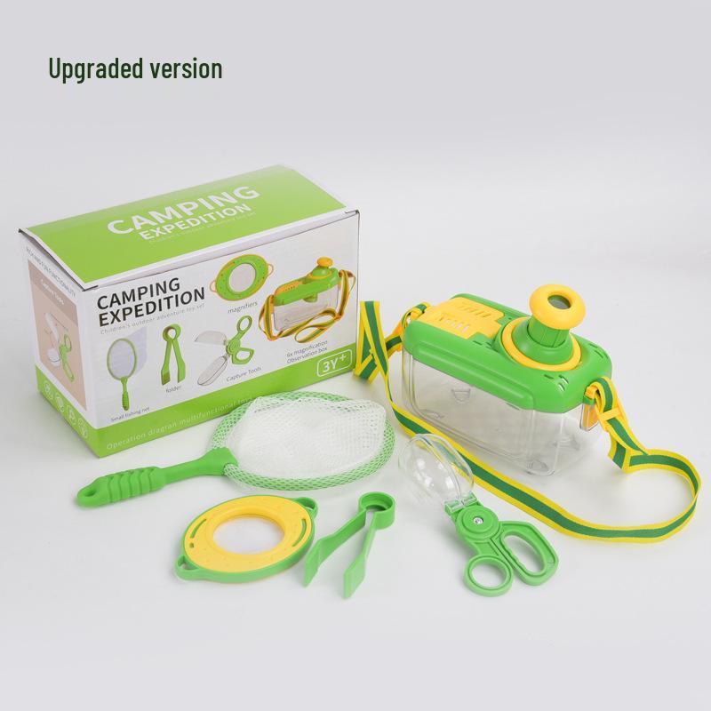 Kids' Adventure Kit: Insect Box, Compass, Magnifying Glass, Telescope for Outdoor Exploration