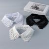 Elegant Detachable Lace Collar Spread Lapel Design Decorative Accessory for Dresses and Blouses