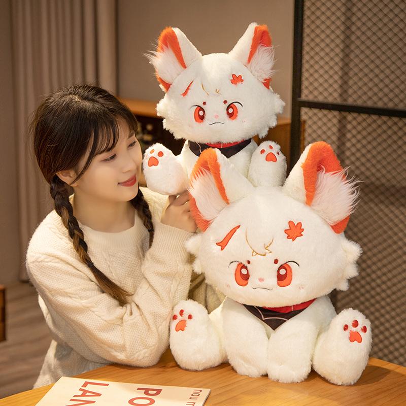 Kawaii Genshin Impact Cat Plush Animal MIHOYO Kaedehara Kazuha Doll Game Cartoon Balladeer Wanderer Toy Neuvillette Furina