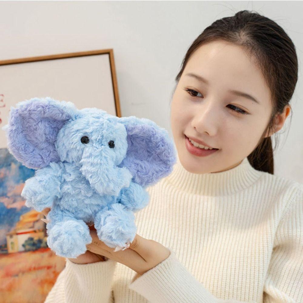 Throw Pillow Stuffed Elephant Toy PP Cotton Elephant Doll Mini Elephant Plush Toys  Baby Infants