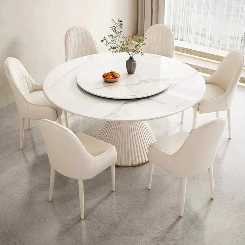 Leichter Luxus Echter Leder Esszimmerstuhl mit Rückenlehne Freizeit Make-up Büro Café Weicher Polsterstuhl Esszimmer Möbel