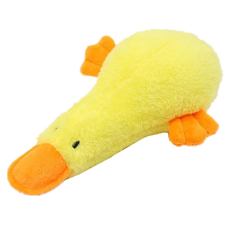 

Pet Plush Toys Yellow Rush Duck Dog Toys Plush Bite Resistant Tooth Grinding Sounding Interactive Corgi Pet Products
