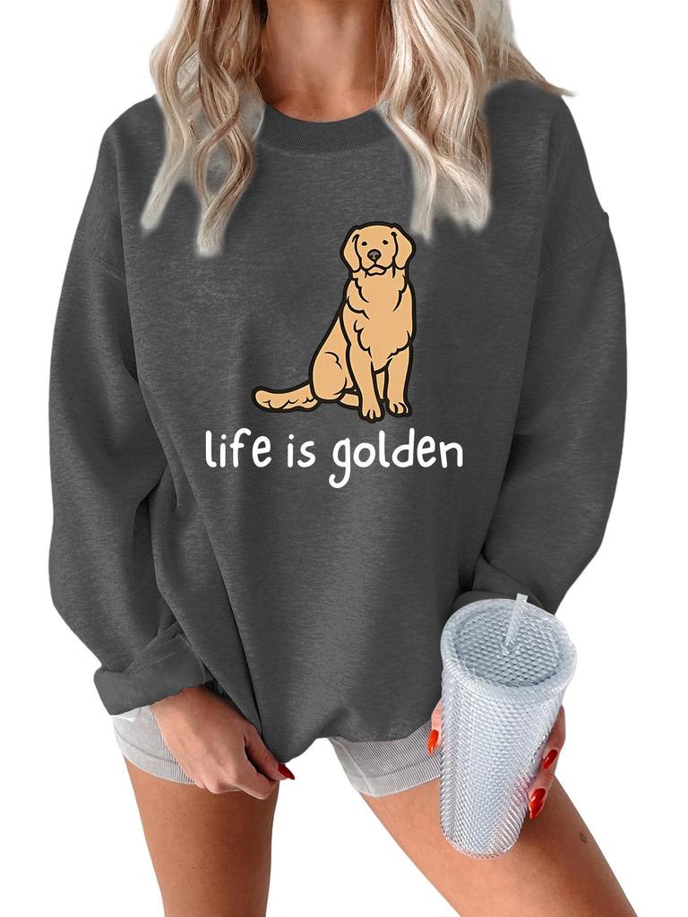 Stylish Cozy Thick Warm Plush Hoodie with Round Neck and Long Sleeves