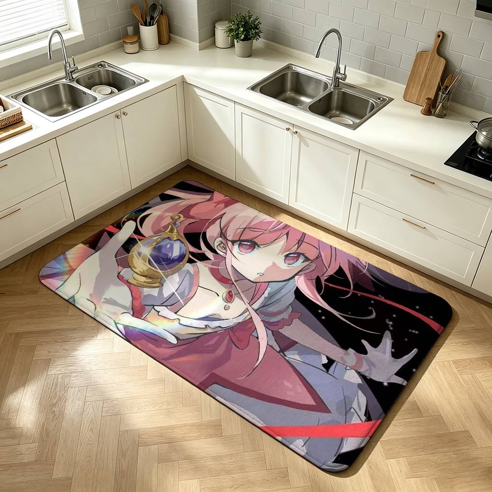 P-Puella M-Magi Madoka M-Magica Shower Room Absorbent Small Floor Mat Soft Comfortable Decorative Foot Mat