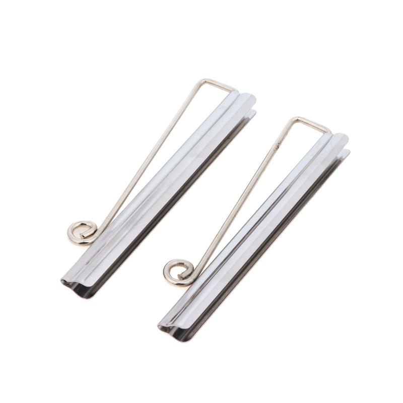 5/10Pcs 75Mm Bifold Money Clip Bar Wallet Spring Clamp Cash Check Credit Card Holder Hardware Metal Clip