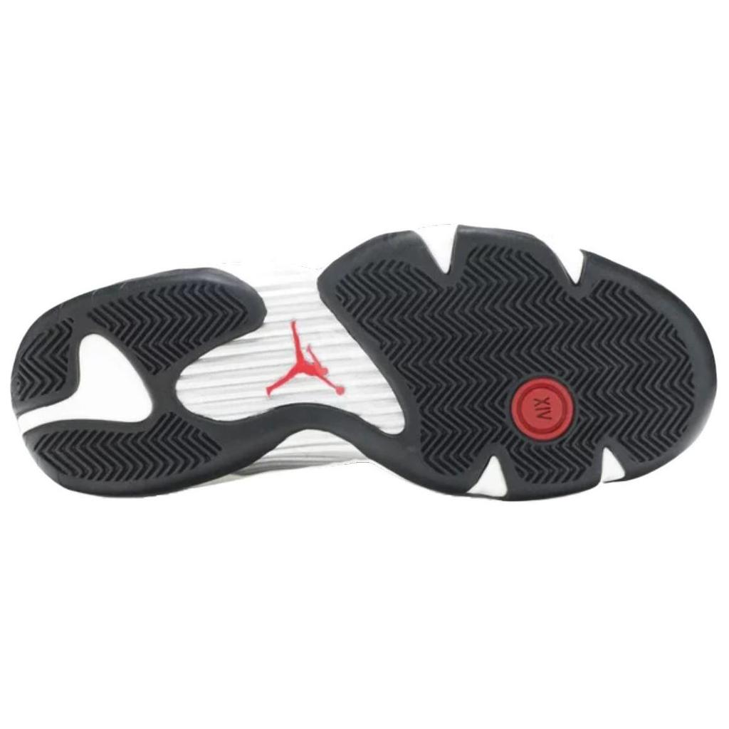 Pantofi de sport pentru bărbați Air Jordan 14 Retro Black Toe 2024 Alb Varsity-Red Metallic-Silver 487471-160