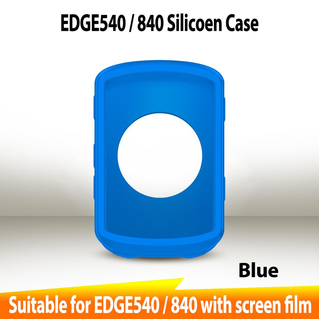 Garmin EDGE 540 840 Case GPS Bike Computer Silicone Cover Rubber Odometer Protective Case + HD Film (For Garmin EDGE540 840) 1