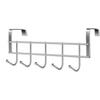 Over Door 5 Hook Clothing Hanger Rack for Hats Scarves and More Storage