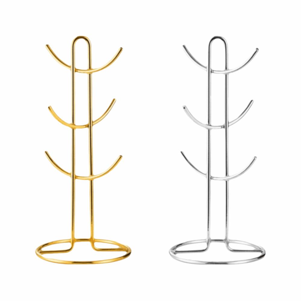 Stainless Steel Water Cup Rack Hanging Design Wine Cup Holder Organizer Kitchen Rack  Household Use