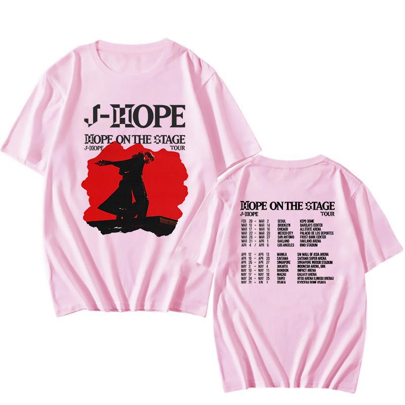J-Hope Hope On The Stage Tour Tshirts J Hope World Tour Cotton Summer O-Neck Short Sleeve Casual Tops Tees Women Men Streetwear