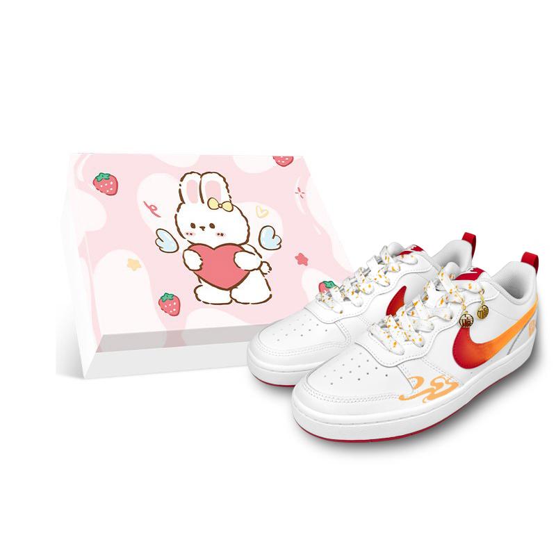 

Nike Court Borough 2 Low top Skateboard Shoes Women s BQ5448-103(Team1298-BOX) 35.5