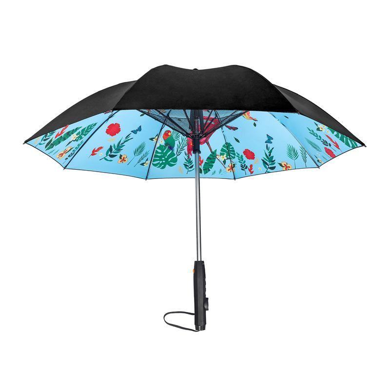 Electric Fan Umbrella with Water Spray