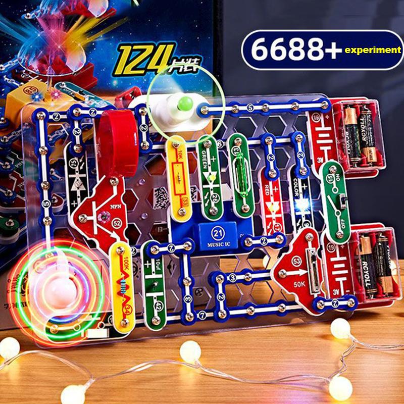 STEM Education Building Block Toy Set for Boys - Electronic Science Experiment Physics Technology New Model