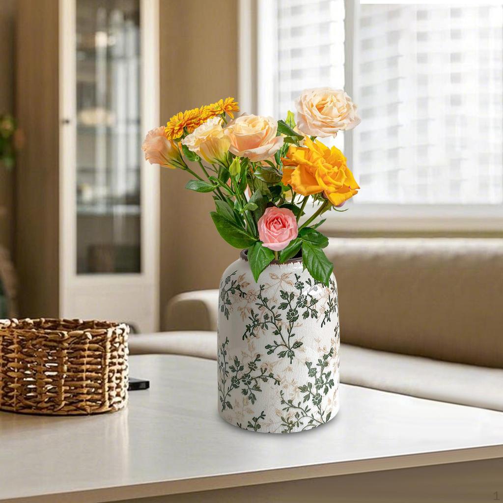 Keramická čínská květinová váza farmářská dekorativní