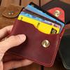 Warnerheim Retro Leather Card Holder with Coin Pocket