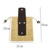 1 stück Tragbare Outdoor Nahrungssuche Tasche Obst Picking Beutel Faltbare Berry Puch Lagerung Leder Bushcraft Leinwand Tasche Wandern Camping