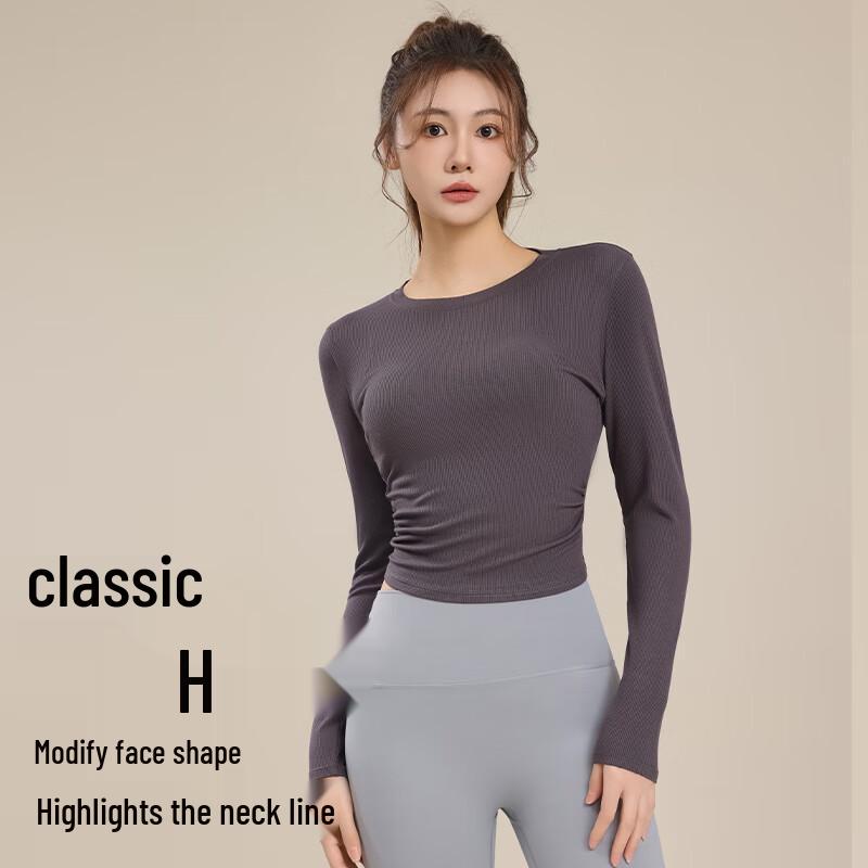 Women's Long-Sleeve Crop Sports & Yoga Top