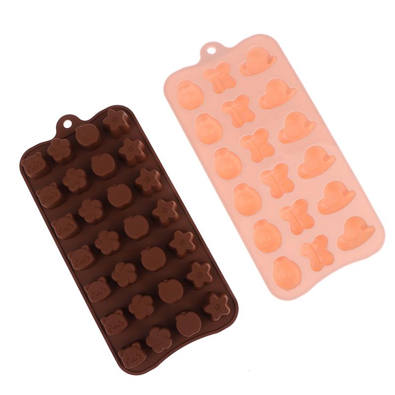 1Pc Cartoon Animal Chocolate Silicone Mold Diy Candy Cake Jelly Cookies Soap Mould Handmade Kitchen Baking Tools
