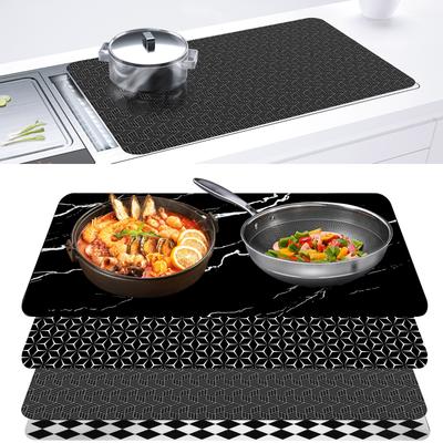 Alfombrilla de silicona resistente al calor para placa de inducción. Fundas antideslizantes para placa de inducción. Protector de 76 x 51 cm (30 x 20 pulgadas).