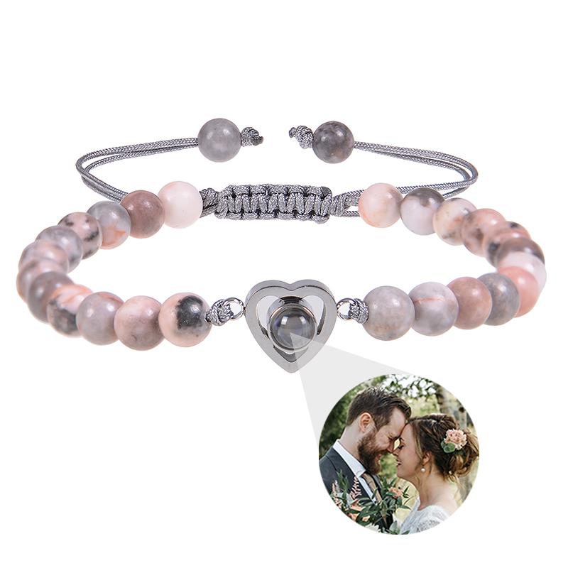 Individuelles Armband mit Bild innen Personalisierte Projektionsarmbänder mit Fotos Armband mit Foto Personalisierte Gedenkgeschenke