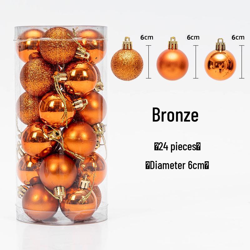 Christmas Tree Hanging Ball Ornaments - Electroplated & Colored Balls for Mall or Bar Ceiling Decoration, Large Bucket Set