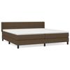 3129740 vidaXL Divan Bed with Mattress Dark Brown 200x200 Cm