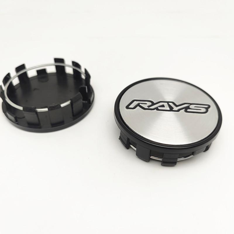ASW1 4pcs 54mm 50mm Wheel Center Caps Hub W Work Rays Volk Racing Car Styling Rims Cover Emblem Badge