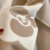 Winter Thick Warm Double Cashmere Scarf Shawl For Women Fashion Lady Long Camellia Temperament Blanket Bandana