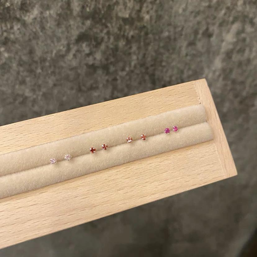 Elegant S999 Sterling Silver Zircon Earrings for Couples: Trendy, Luxurious, and Sophisticated Design