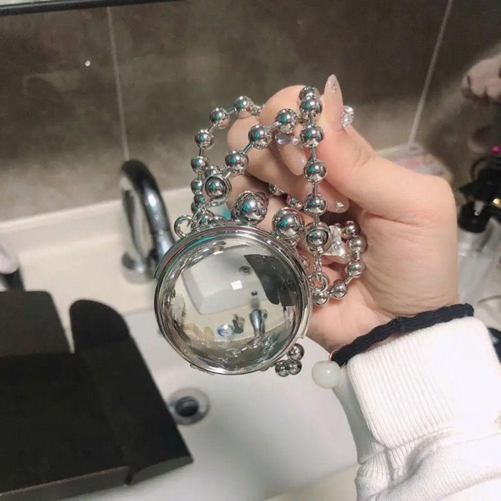 Jewelry Display Jewelry Box Keychain Mini Travel Bag Pendant Transparent Crystal Ball Bag  Women