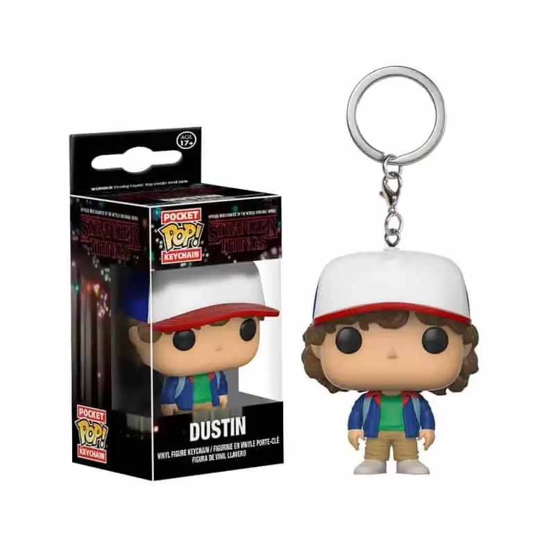 Funko Pop Pocket Pop Schlüsselanhänger Stranger Things Eleven Robin Barb Steve Dustin Schlüsselring Kette Modell Spielzeug Erwachsene Kinder Geschenk Spielzeug