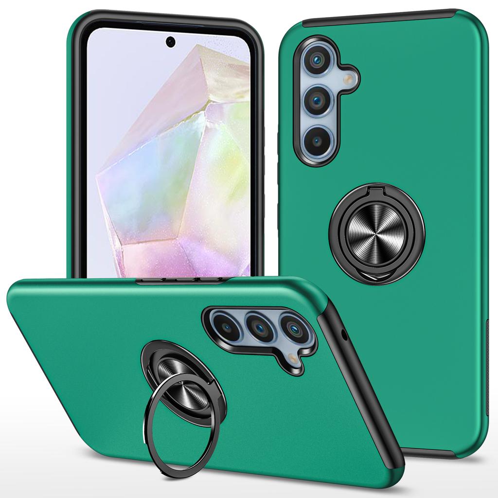 For Samsung Galaxy A35 5G Protective Case Kickstand PC+TPU Phone Cover